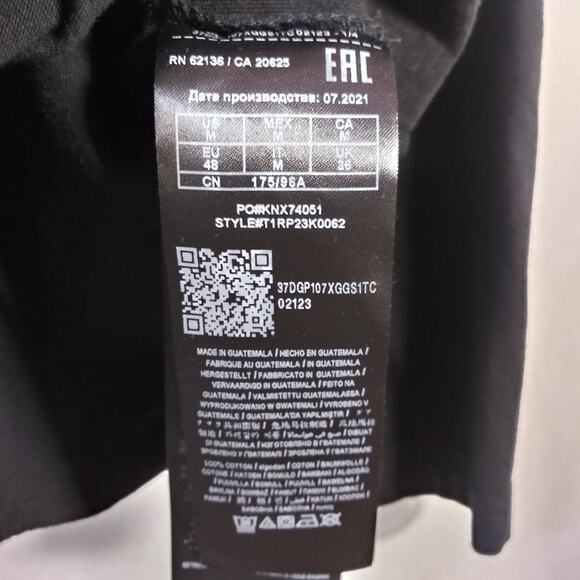 Guess Black Embroidered Westin Devil Long Sleeve Crew Neck Size M - Picture 7 of 8